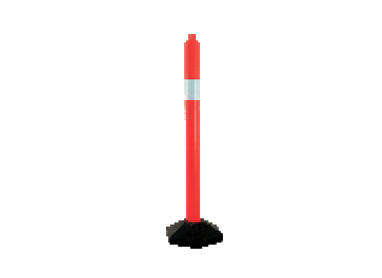 Stick Cone Rubber Base Black 120cm 0272
