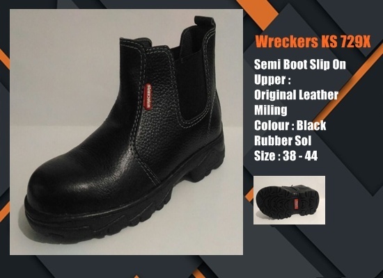 Sepatu Safety SNI Semi Boot Elastic KS729X