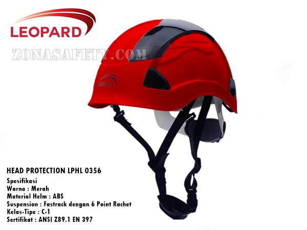 Head Protection LPHL 0356 Red - Climbing Helmet