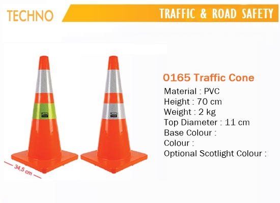 Techno Traffic Cone Orange 70 cm