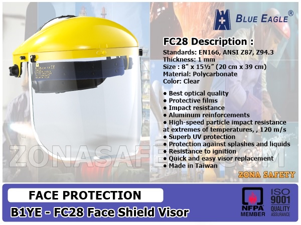 FC28 - B1YE Face Shield Visor