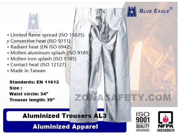 Blue Eagle ALUMINIZED TROUSERS Al3