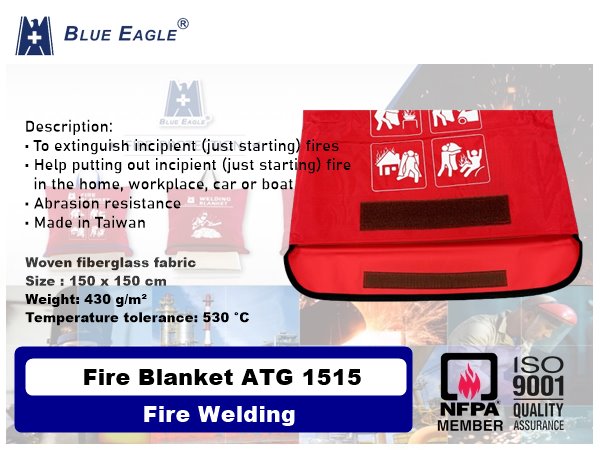 Fire Blanket ATG 1515 Blue Eagle